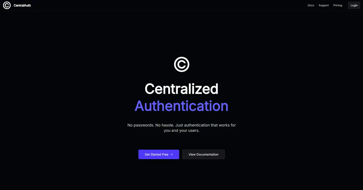 CentralAuth website